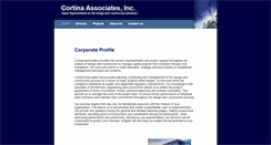 Desktop Screenshot of cortinaassociates.com